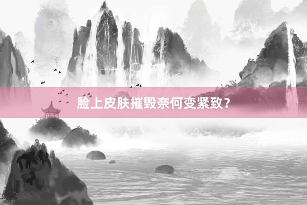 脸上皮肤摧毁奈何变紧致？